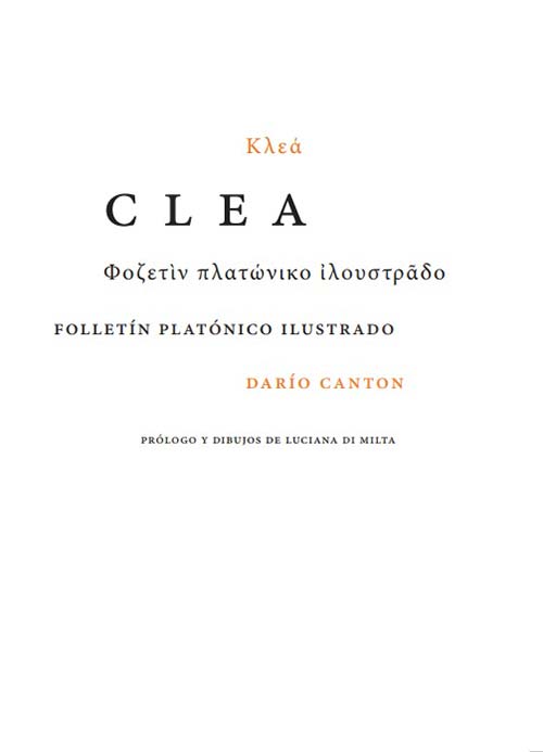Clea, folletín platónico ilustrado